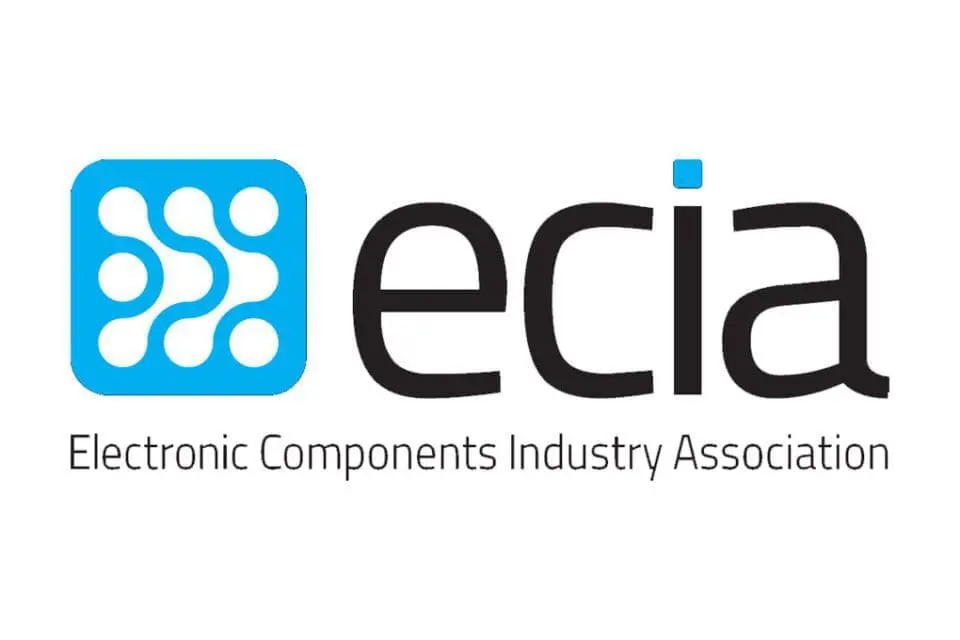 Adherent (formerly Compliance & Risks). ECIA Electronic Components Industry Association logo, featuring a blue square icon with connected white circles and black text.