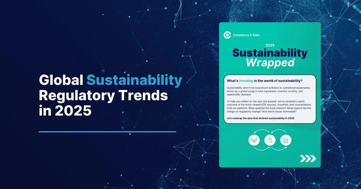 Adherent (formerly Compliance & Risks). Global Sustainability Regulatory Trends in 2025