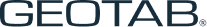 The GEOTAB logo, featuring the company name in dark blue text on a black background.