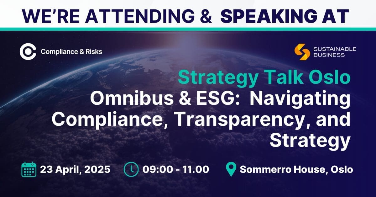 Sustainable Business Strategy Talk Oslo