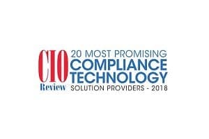 CIO Review 20 Most Promising Compliance Technology Solution Providers - 2018 logo.