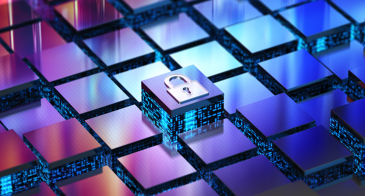 Cybersecurity lock graphic - concept for Cyber Resilience Act