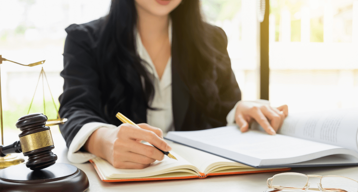 Female lawyer - Concept for Anti-Bribery and Anti-Corruption Legislation in the EU, UK, US and Canada