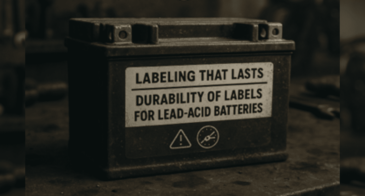 Labeling that Lasts Durability of Labels for Lead-Acid Batteries
