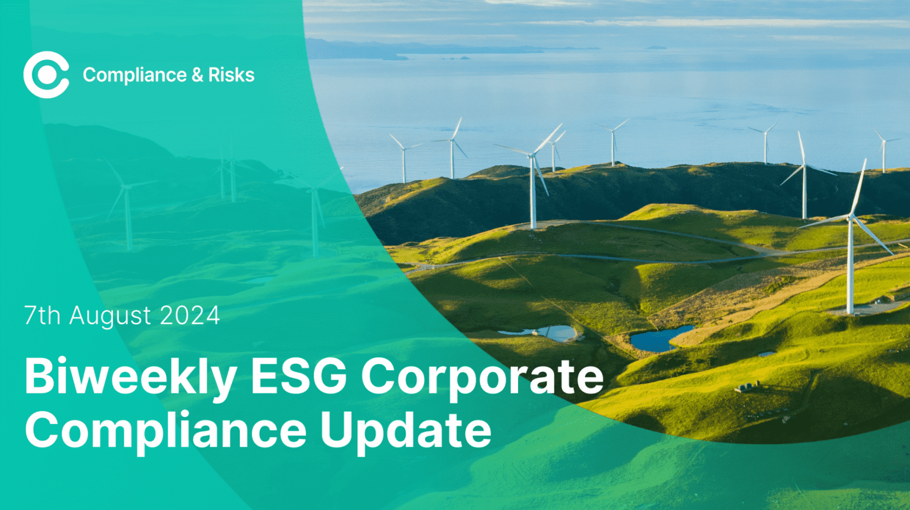 Wind turbines - Concept for ESG corporate compliance and sustainability