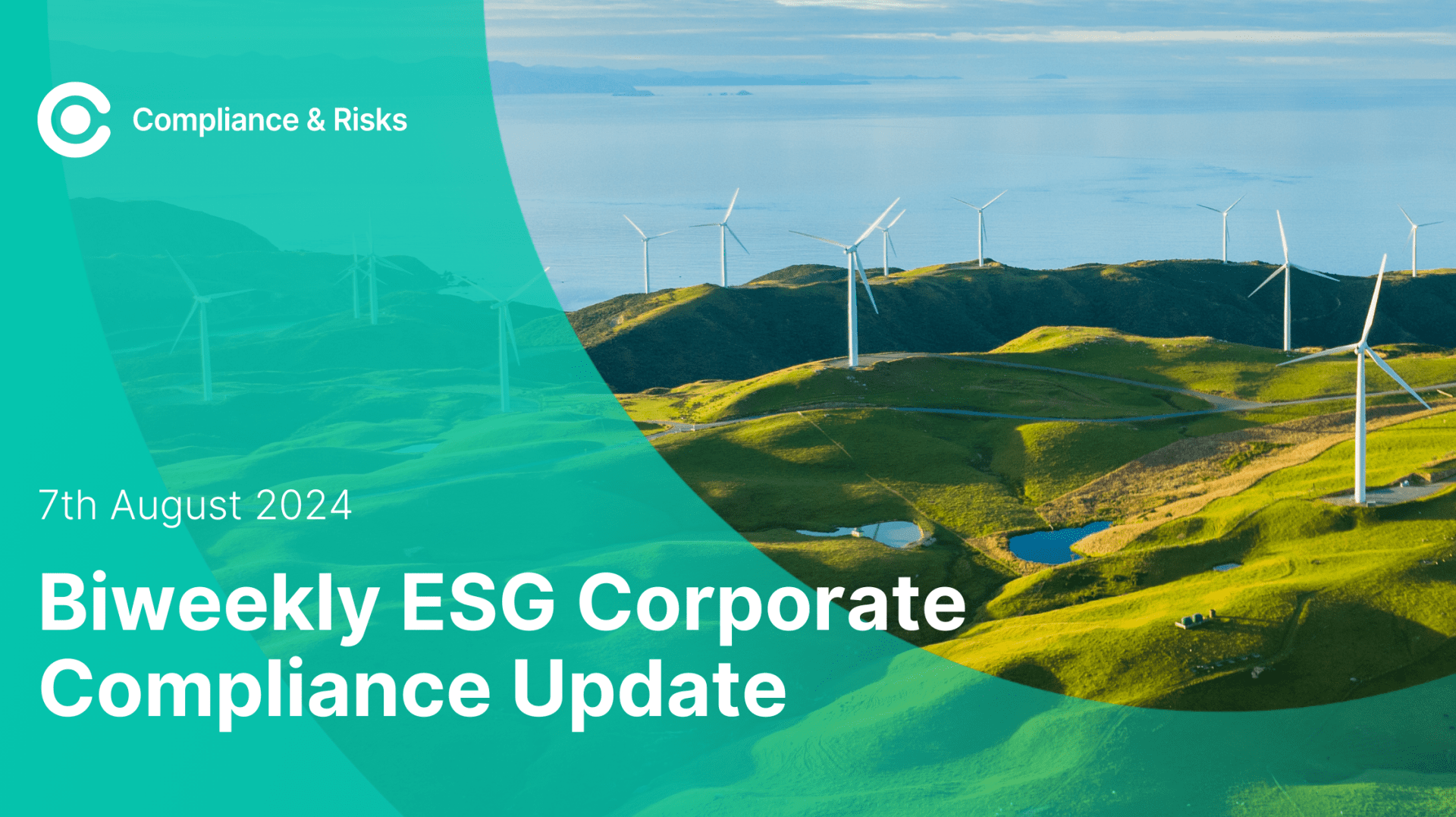 Wind turbines - Concept for ESG corporate compliance and sustainability