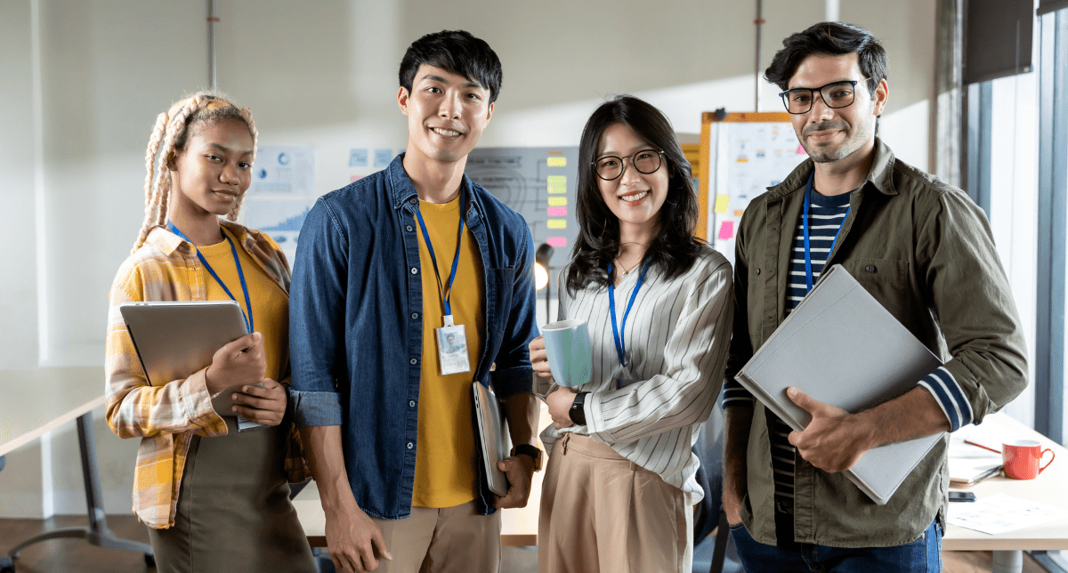 Young professionals at office - concept for compliance trends May 2025